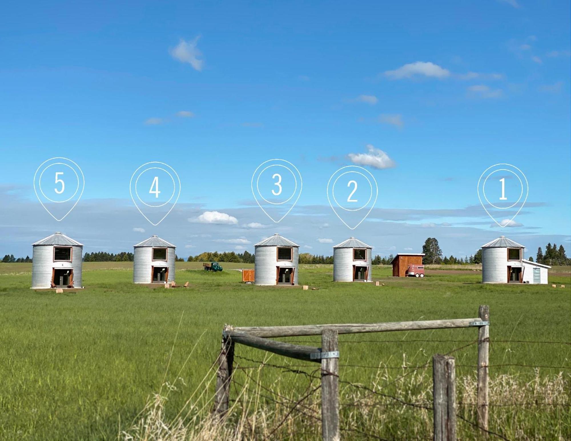 Clark Farm Silos - 5 Silo Mountain View Retreat Калиспел Екстериор снимка